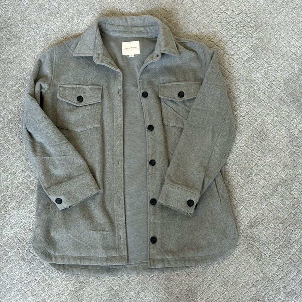Grey shacket